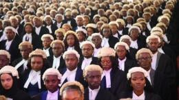 File image of lawyers admitted to the bar