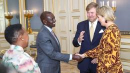 File image of President William Ruto and King of Netherlands Willem-Alexander