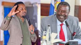 A photo collage of Karungo Thang'wa and Musalia Mudavadi