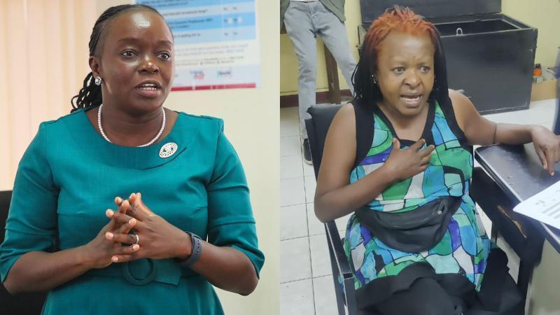 A photo collage of Deborah Barasa and Grace Mulei