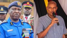 A photo collage of Douglas Kanja and Mohamed Amin