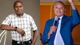 A photo collage Richard Otieno and Kimani Kuria