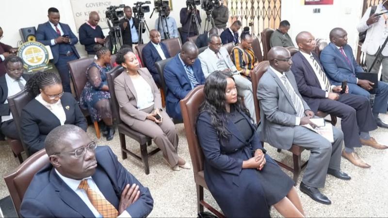 File image from the swearing-in ceremony of the IEBC Selection Panel