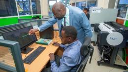 File image from the launch of the GIS lab