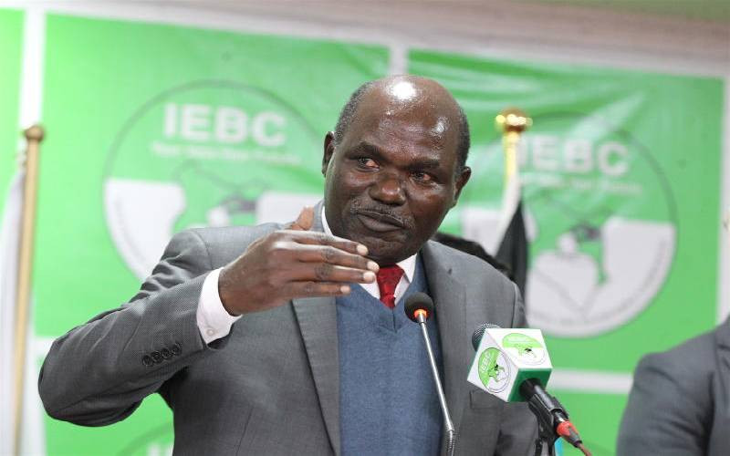 File image of Wafula Chebukati.