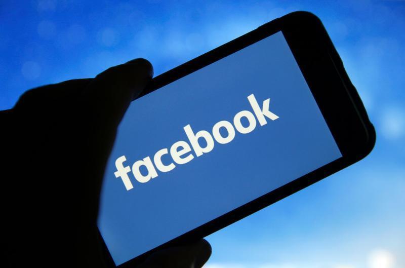 File image of Facebook display on a phone.