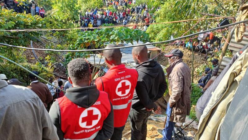 File image of Kenya Red Cross personnel in Kakamega County