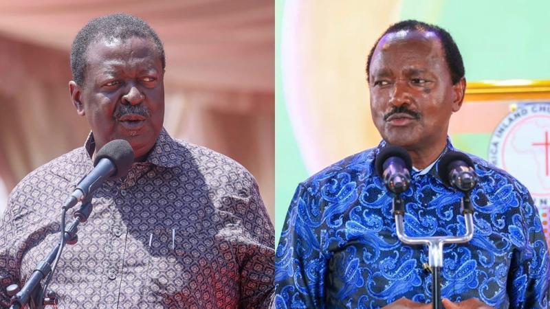 A photo collage of Musalia Mudavadi and Kalonzo Musyoka