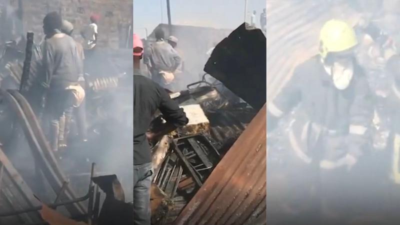 File image of the fire incident in Kiambu County