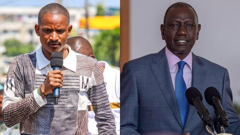 Babu Owino and William Ruto