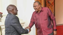 File image of William Ruto and Uhuru Kenyatta