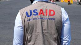 File image of an USAID personnel
