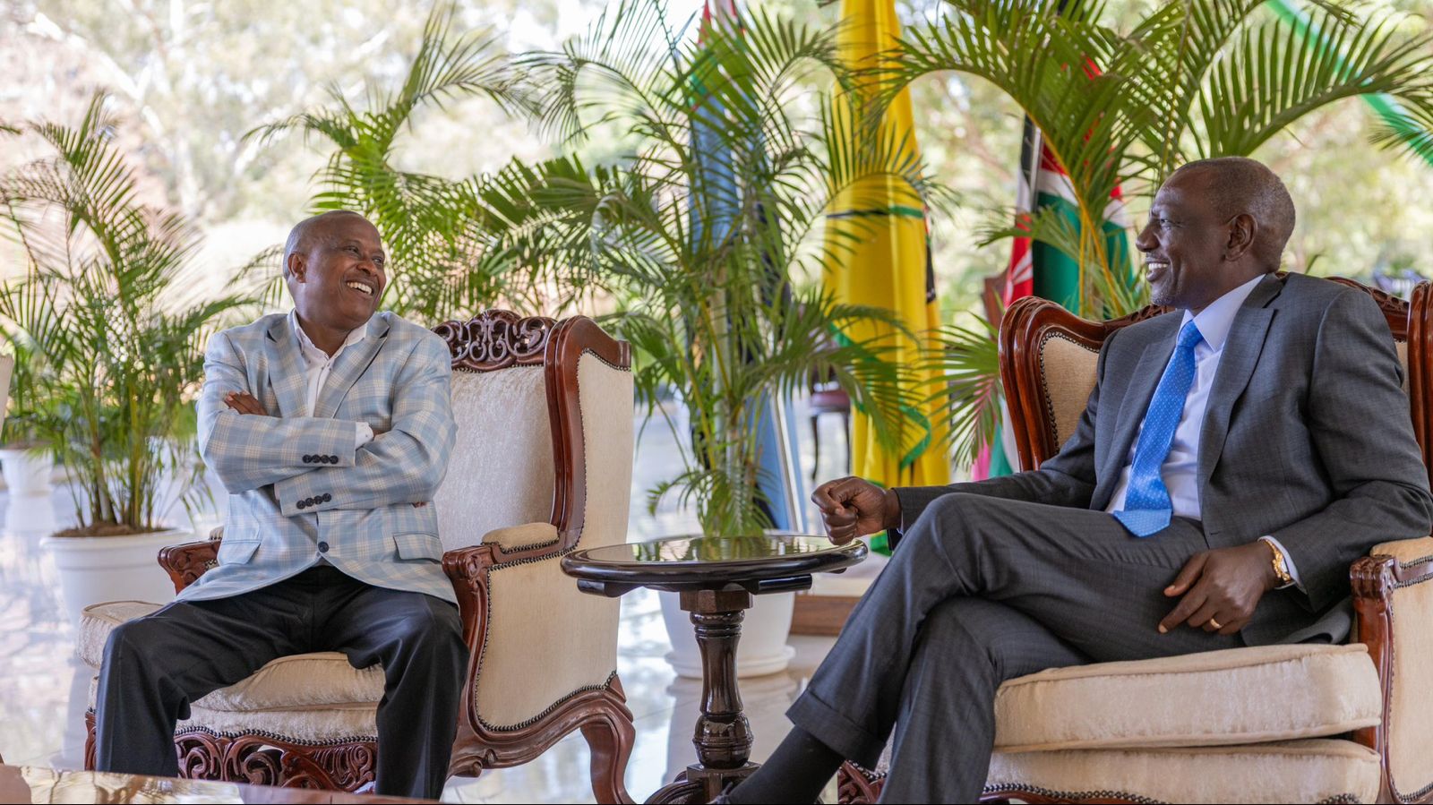 File image of Reverend Edward Mwai and President William Ruto