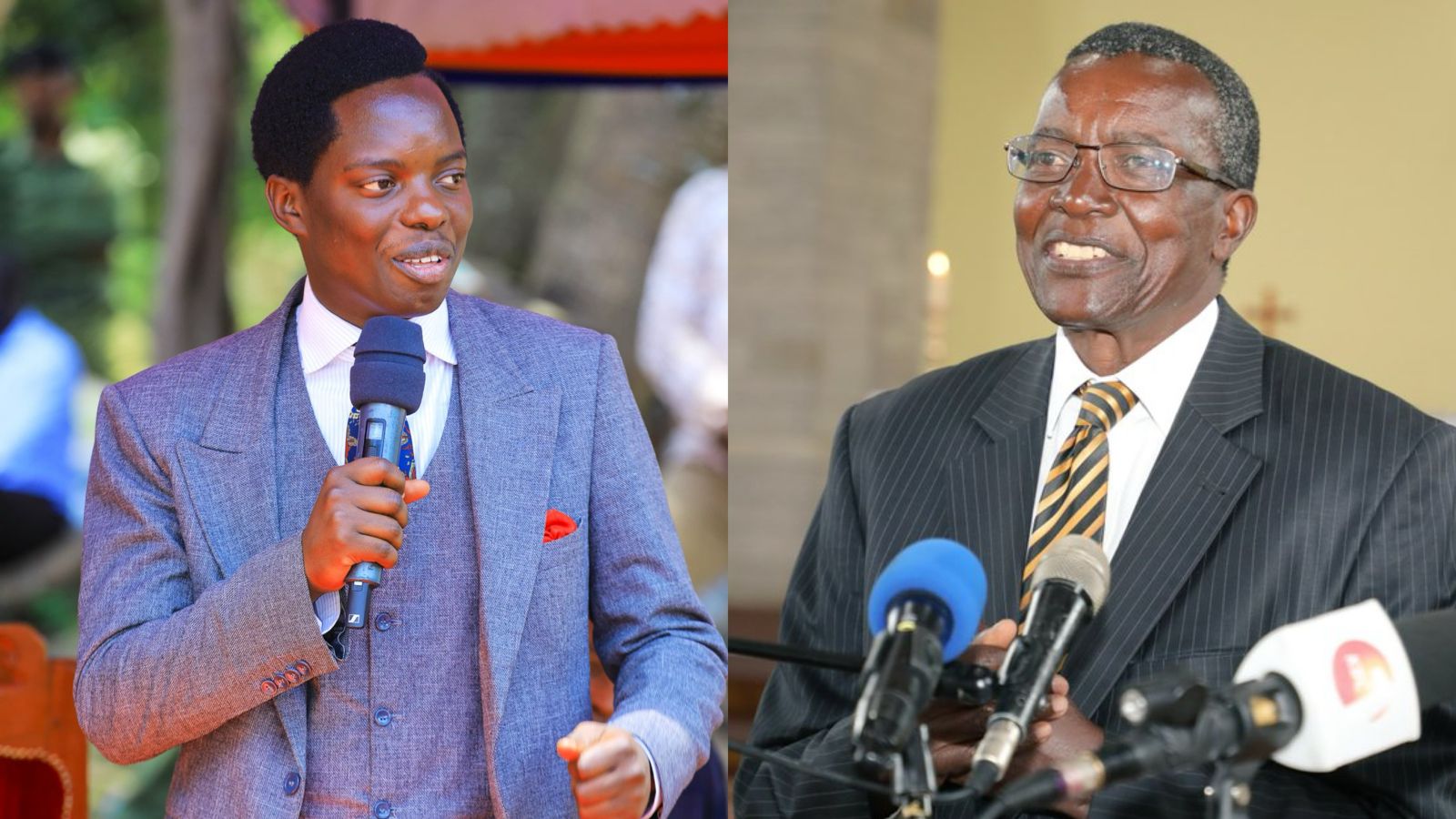 File image of Kasmuel McOure and former Chief Justice David Maraga