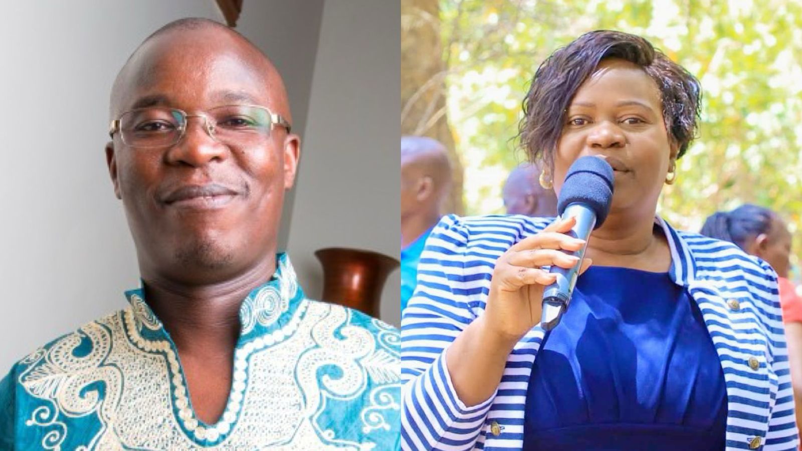 File image of Homa Bay County Chief of Staff Charles Odhiambo and Governor Gladys Wanga