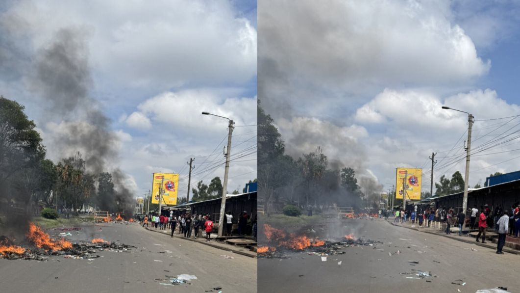 File image of chaotic scenes in Jogoo Road