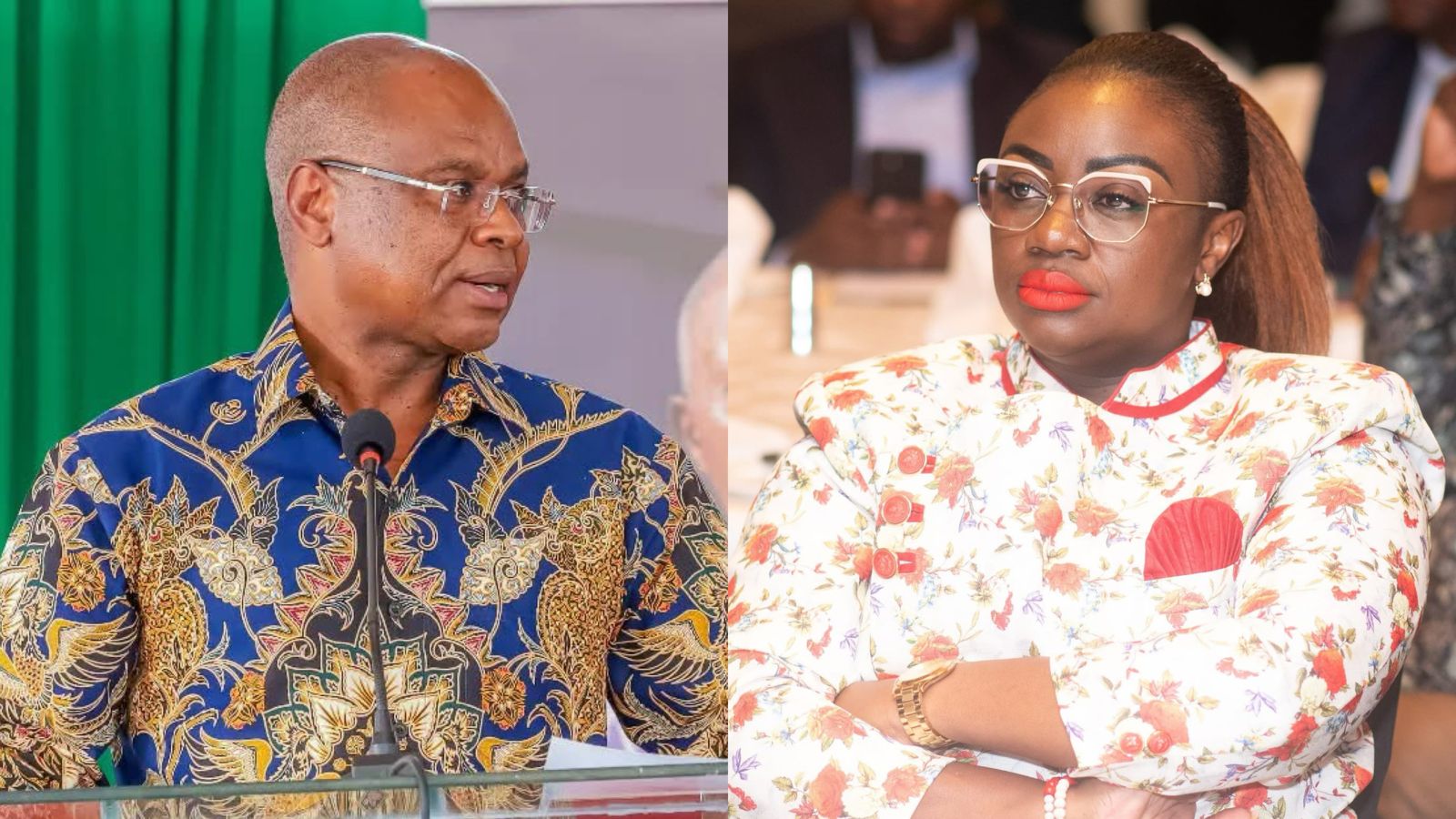 A photo collage of Senate Speaker Amason Kingi and Nominated Senator Gloria Orwoba