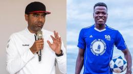 File image of FKF President Hussein Mohamed and Patrick Matasi