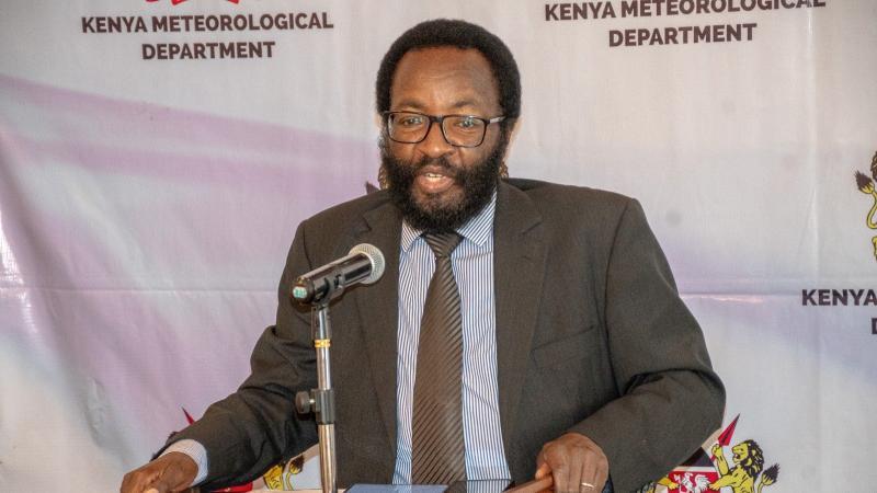 File image of Kenya Meteorological Department Director Dr. David Gikungu