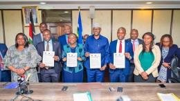File image of the signing of KUCO MoU with Ministry of Health and Council of Governors