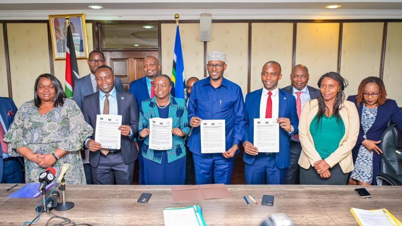 File image of the signing of KUCO MoU with Ministry of Health and Council of Governors