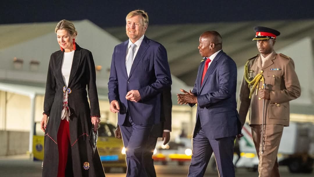 File image of His Majesty King Willem-Alexander, Her Majesty Queen Máxima and Deputy President Kithure Kindiki