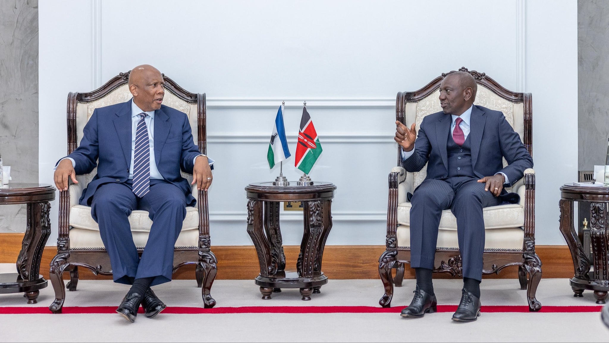 File image of King Letsie III and President William Ruto