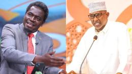 A photo collage of Nelson Havi and Aden Duale