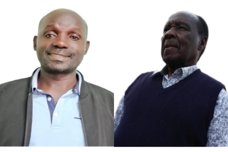 College photo of Kisii County Deputy Clerk Daniel Mbaka Omwoyo and former Speaker David Ondimu Kombo.