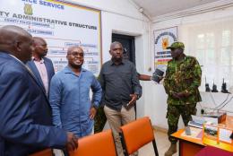 File image of Interior CS Kipchumba Murkomen and PS Raymond Omollo.