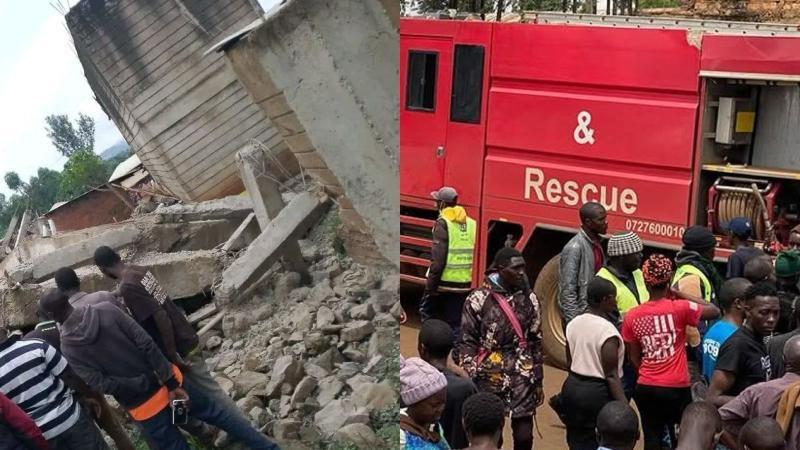 File image of the collapsed building