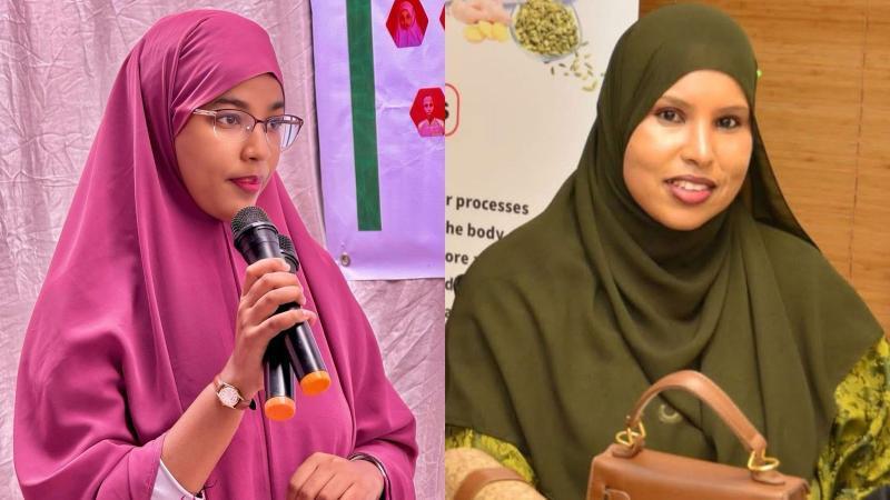 File image of Nominated MP Umulkheir Harun Mohamed and EALA MP Falhada Iman