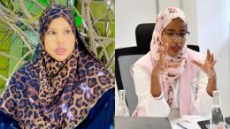 File image of EALA MP Falhada Iman and Nominated MP Umulkheir Harun