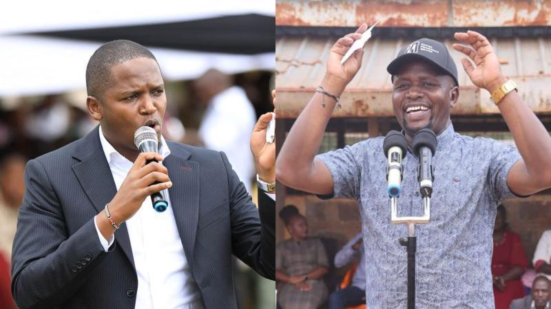File image of Allan Chesang and George Natembeya