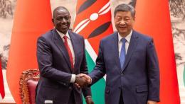 File image of President William Ruto and Chinese President Xi Jinping