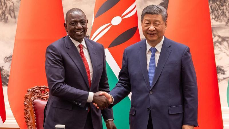 File image of President William Ruto and Chinese President Xi Jinping
