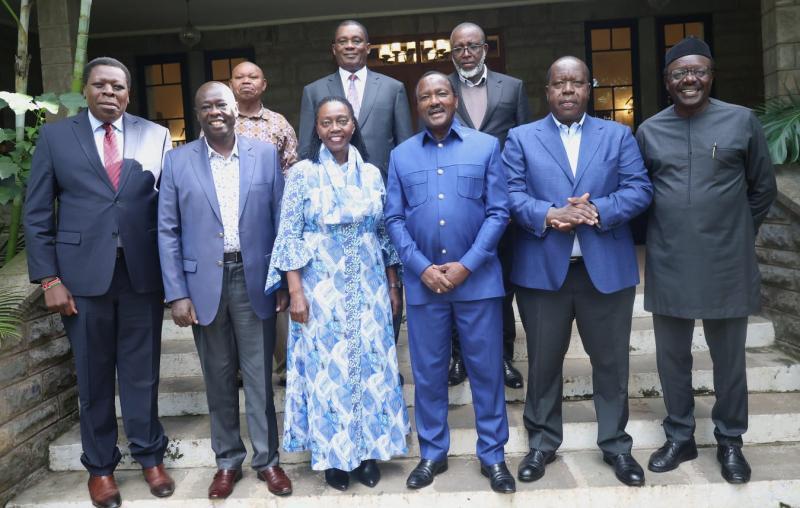 File image of prominent leaders including Eugene Wamalwa, Rigathi Gachagua, Martha Karua, Kalonzo Musyoka, Fred Matiang'i, Mukhisa Kituyi, Mithika Linturi and Justin Muturi