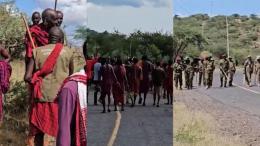 File image of protests in Kajiado