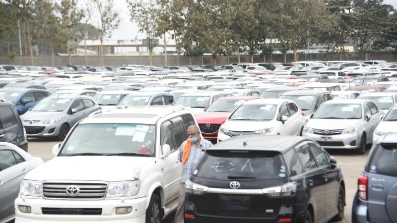 File image of vehicles set for auction