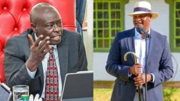 File image of Rigathi Gachagua and Farouk Kibet
