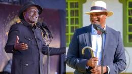File image of President William Ruto and Farouk Kibet