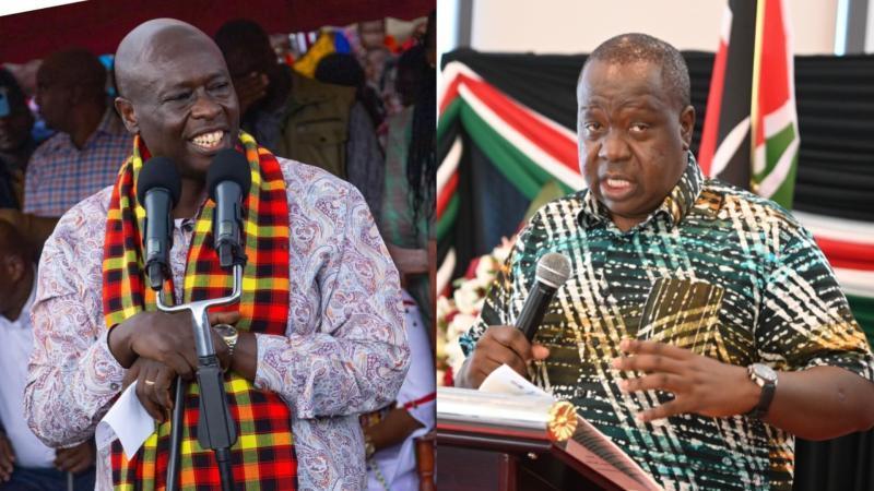 File image of Rigathi Gachagua and Fred Matiang'i
