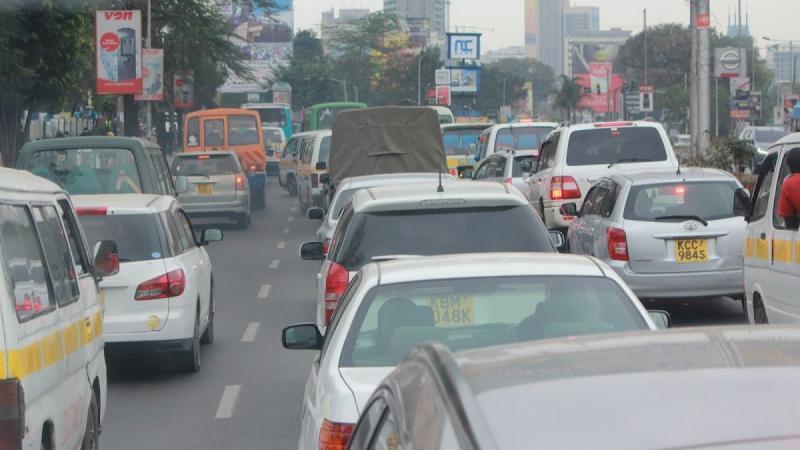 File image of a traffic snarl up along Mombasa Road