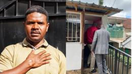 File image of Hussein Khalid and Investigators at Vocal Africa offices