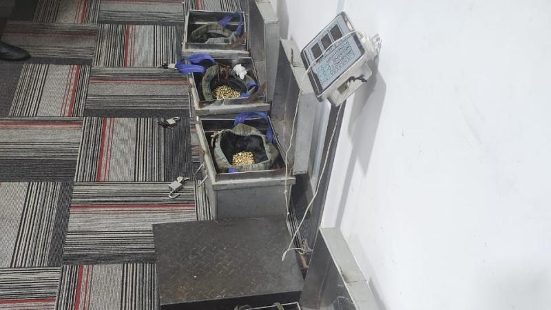 File image of fake gold recovered from the suspects