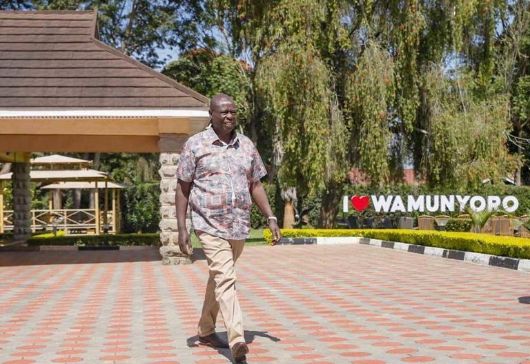 File image of Rigathi Gachagua at his Wamunyoro home.