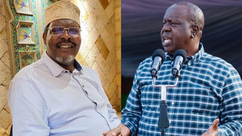 File image of Miguna Miguna and Fred Matiang'i