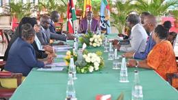 File image of President William Ruto and the IEBC Selection Panel at State House