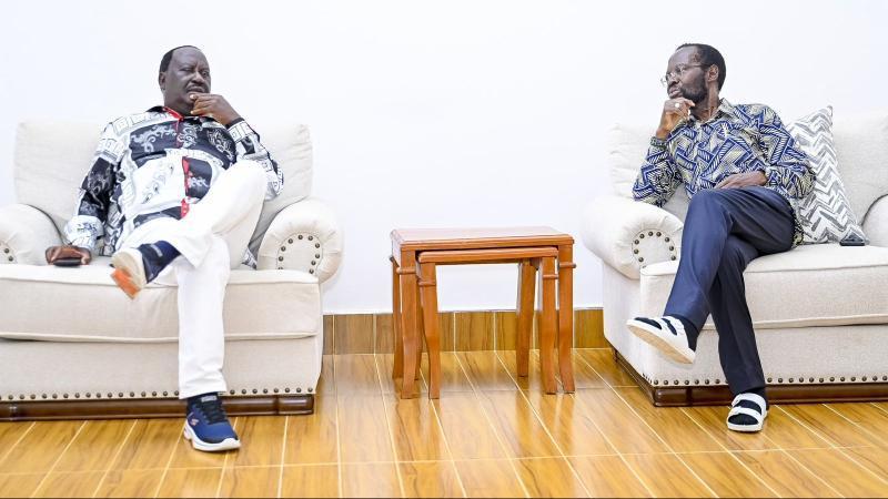 File image of Raila Odinga and Anyang' Nyong'o
