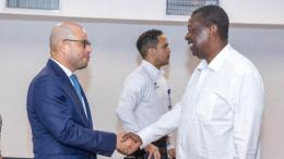 File image of Musalia Mudavadi arriving in the Dominican Republic